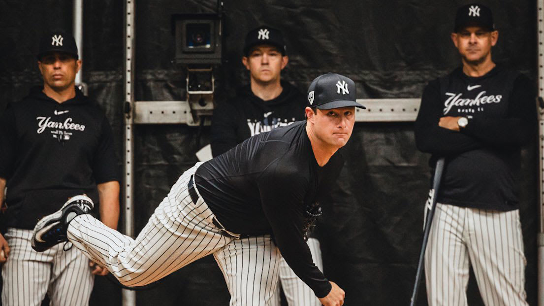 Gerrit Cole delivers a pitch