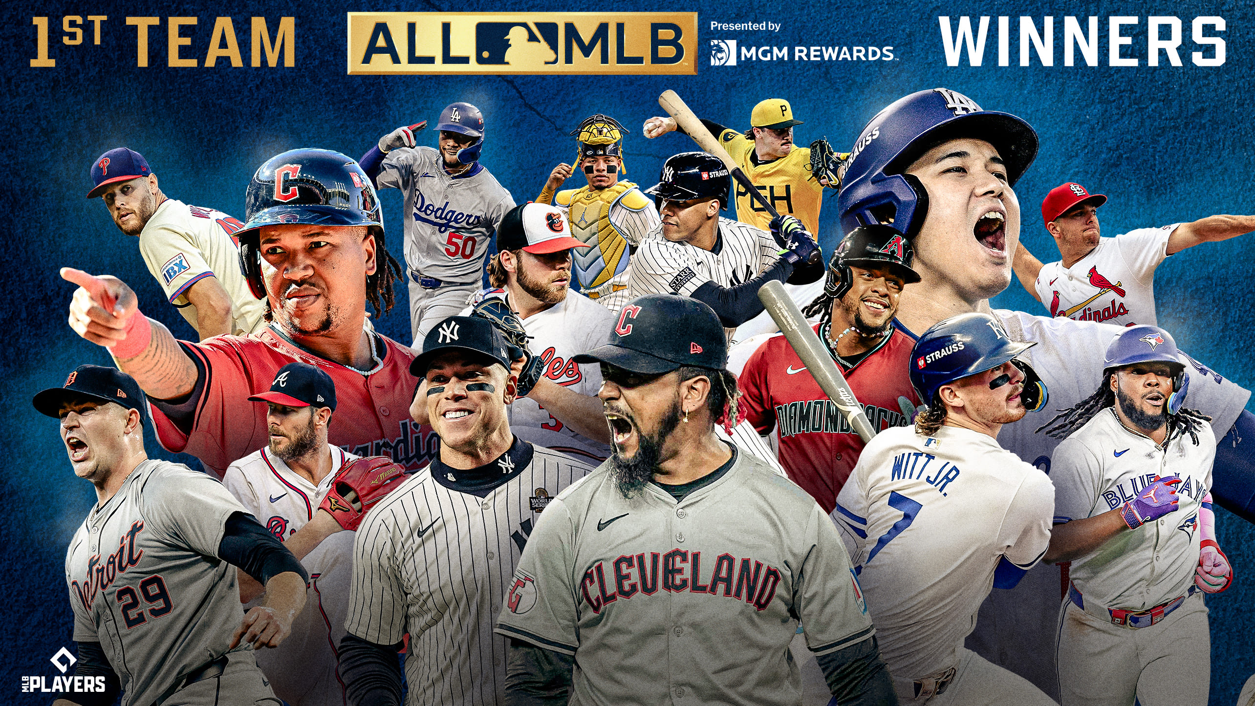 Collage of the 2024 All-MLB Team