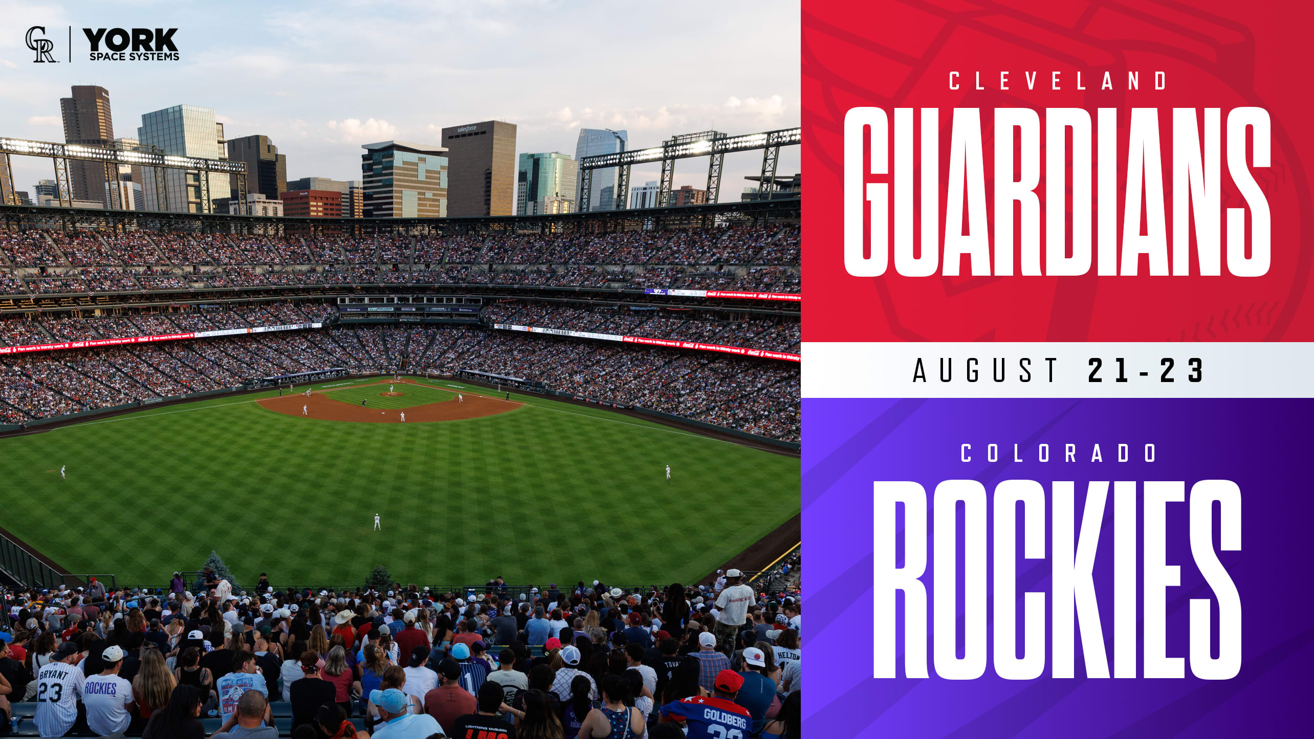 Guardians vs Rockies Series | August 21-23