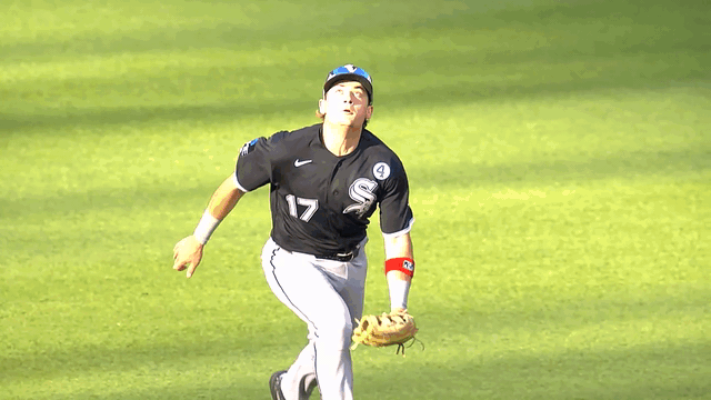 An animated gif of Sam Antonacci making a diving play