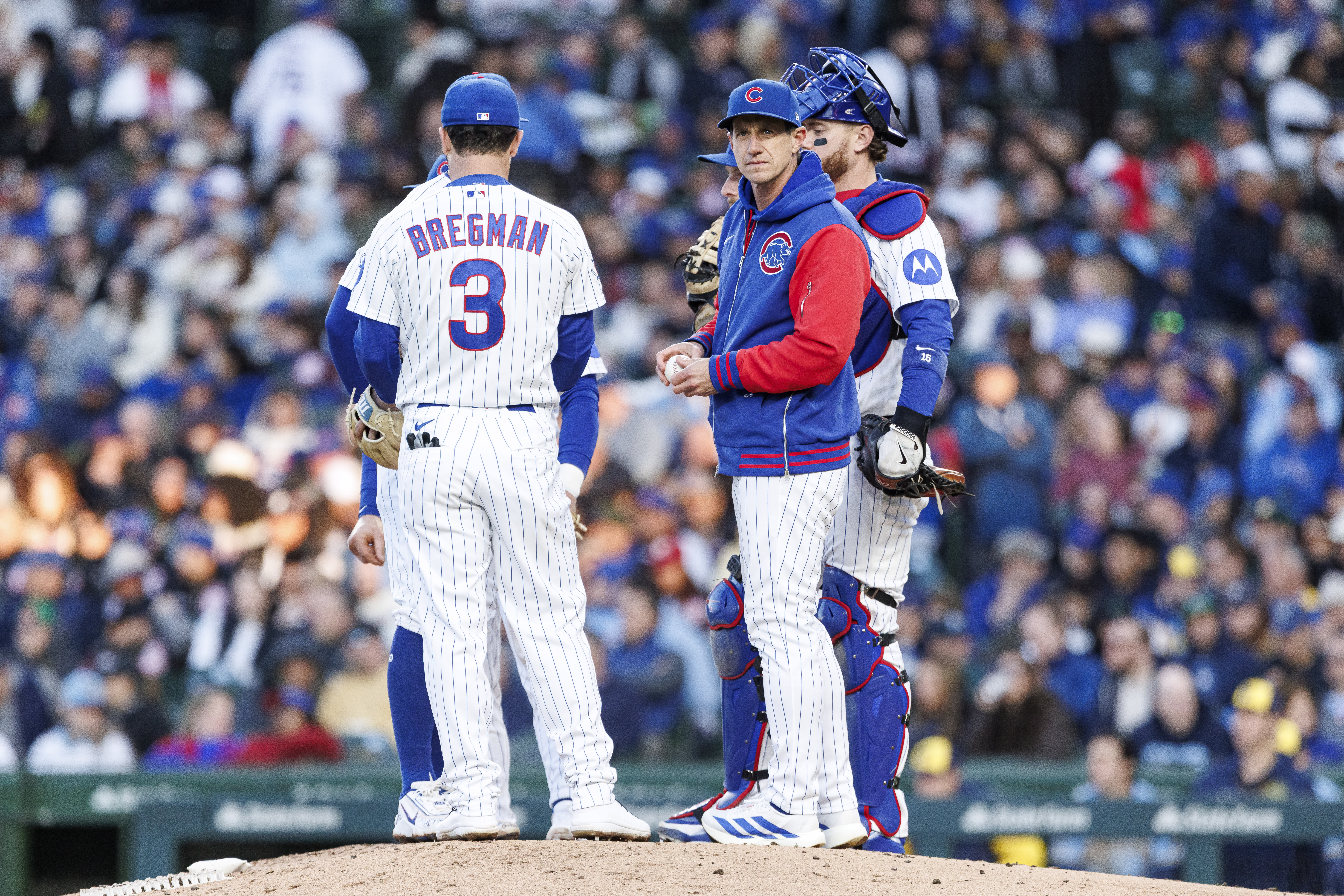 Cubs mound meeting