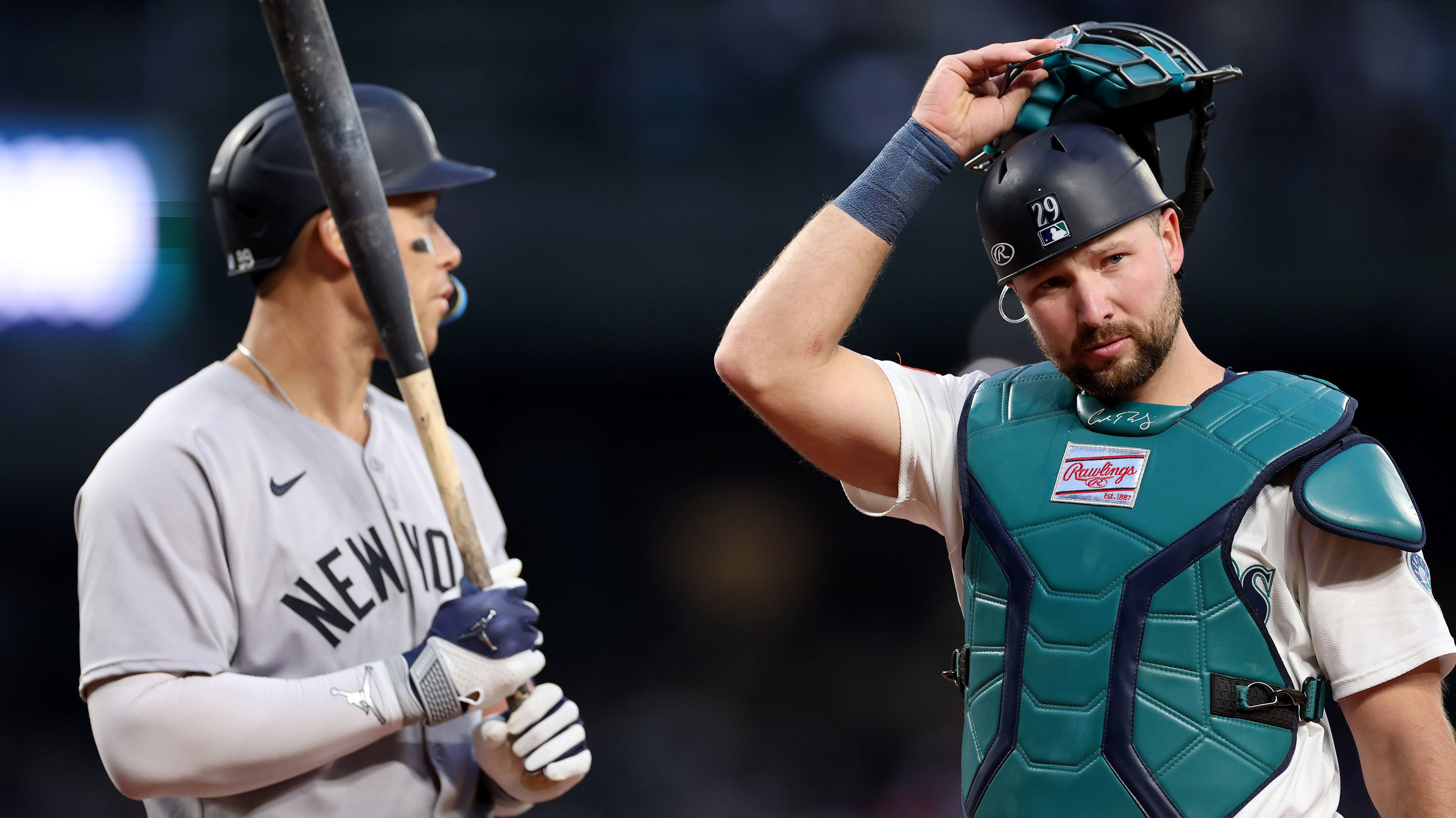 Aaron Judge and Cal Raleigh