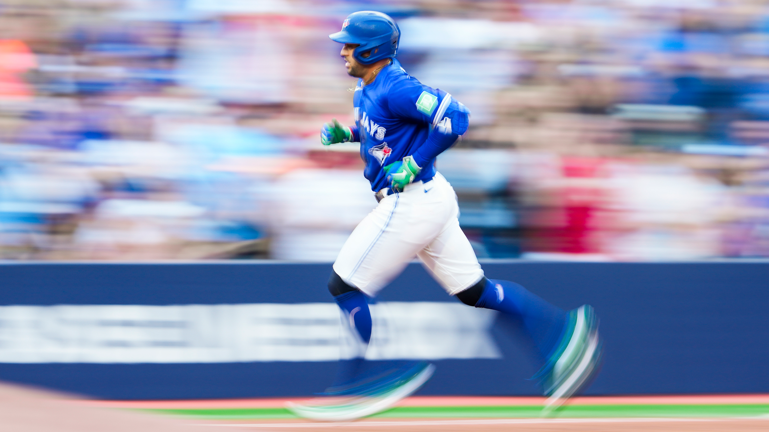 George Springer in a home run trot