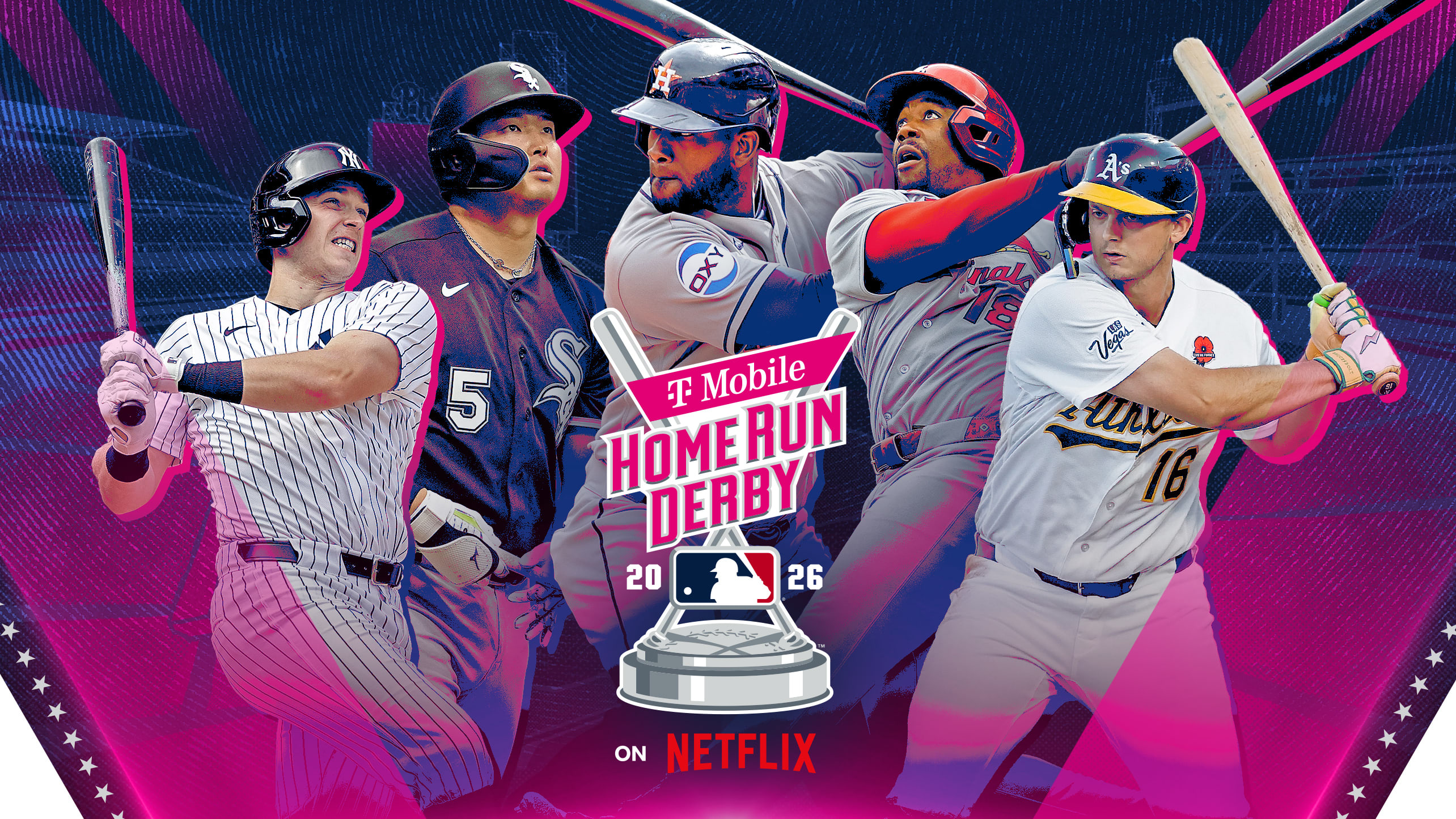 Ben Rice, Munetaka Murakami, Yordan Alvarez, Jordan Walker and Nick Kurtz