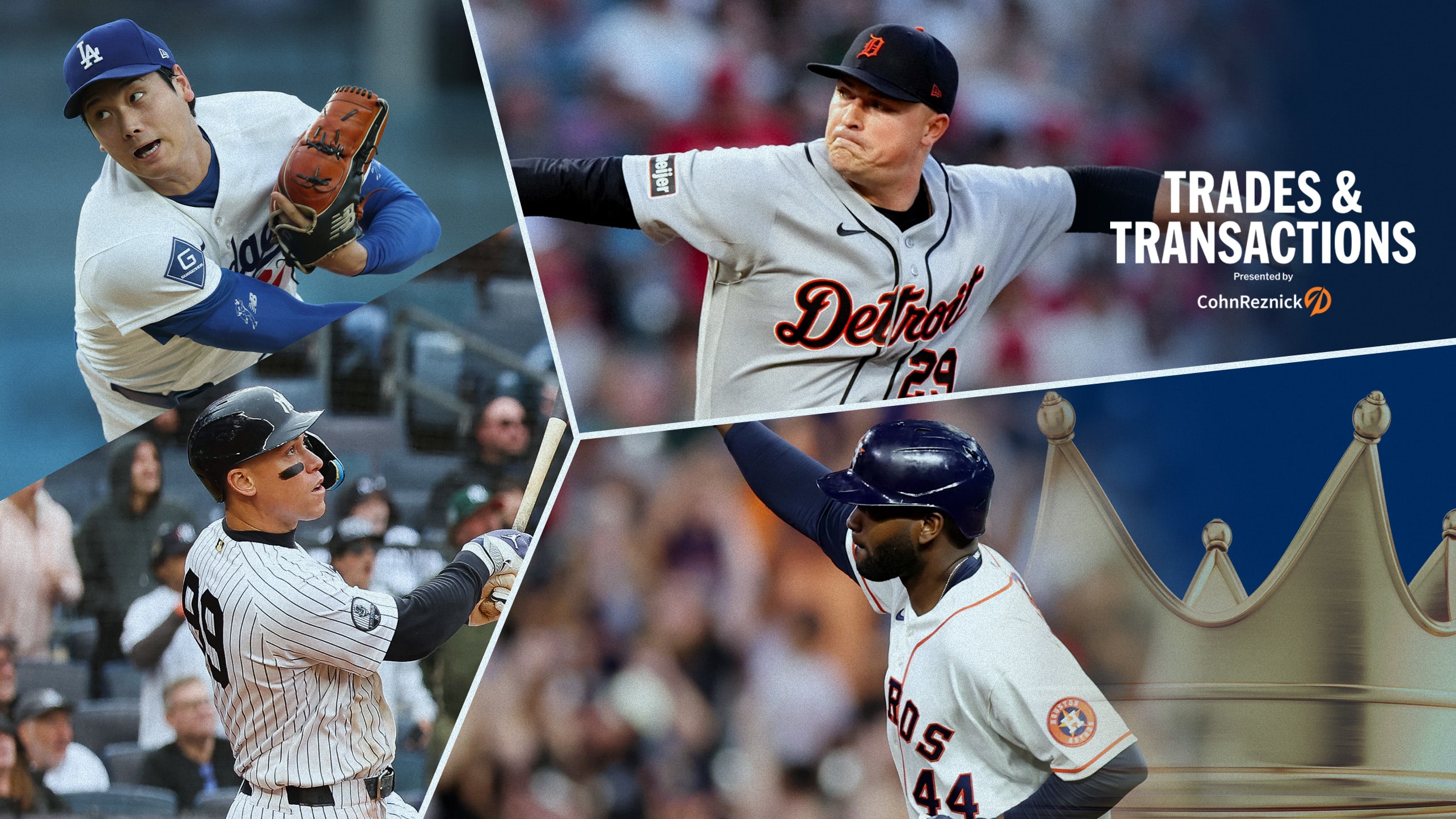 Shohei Ohtani, Tarik Skubal, Aaron Judge and Yordan Alvarez