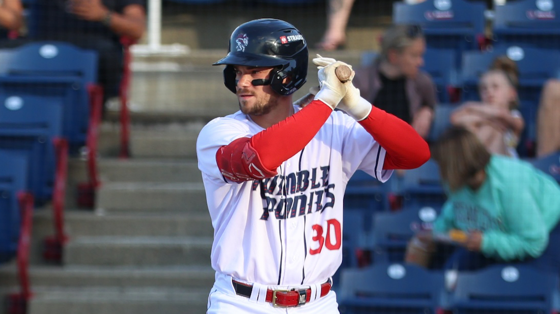 Nick Lucky at bat