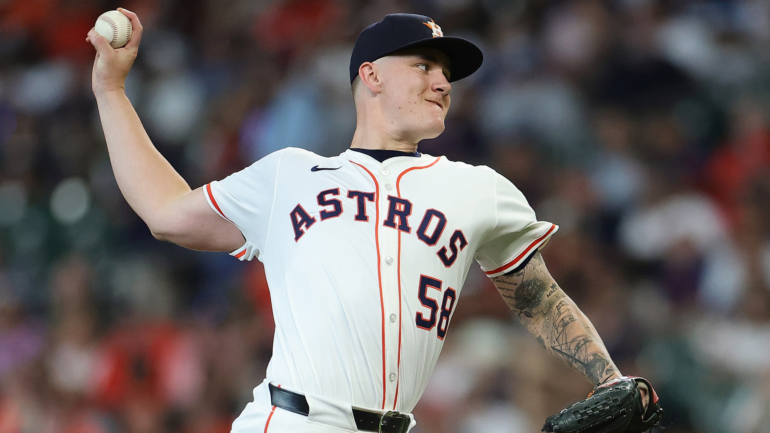 Hunter Brown delivers a pitch