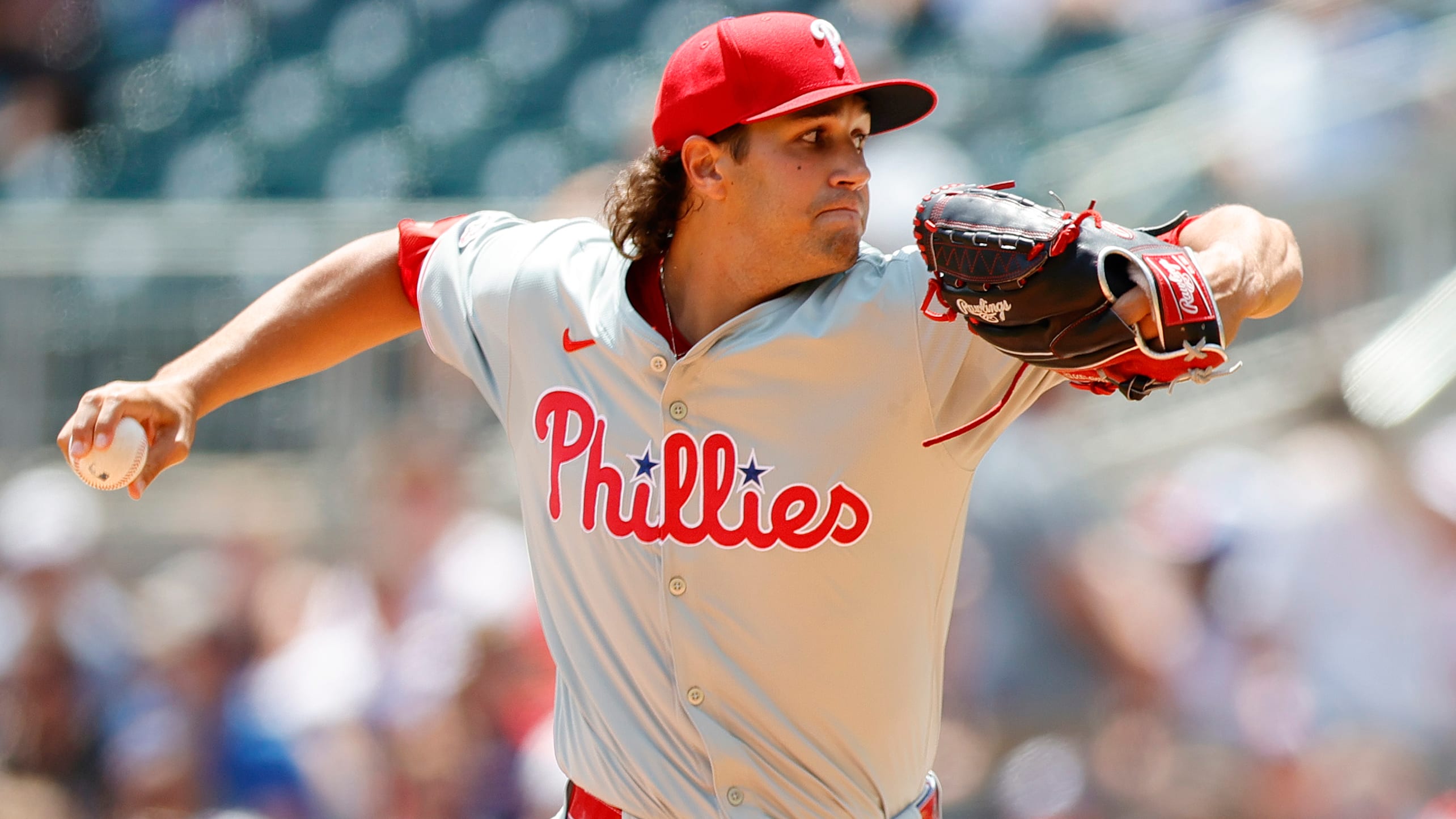 Tyler Phillips delivers a pitch