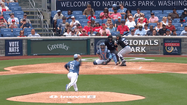 An animated gif of Trevor Williams catching a line drive