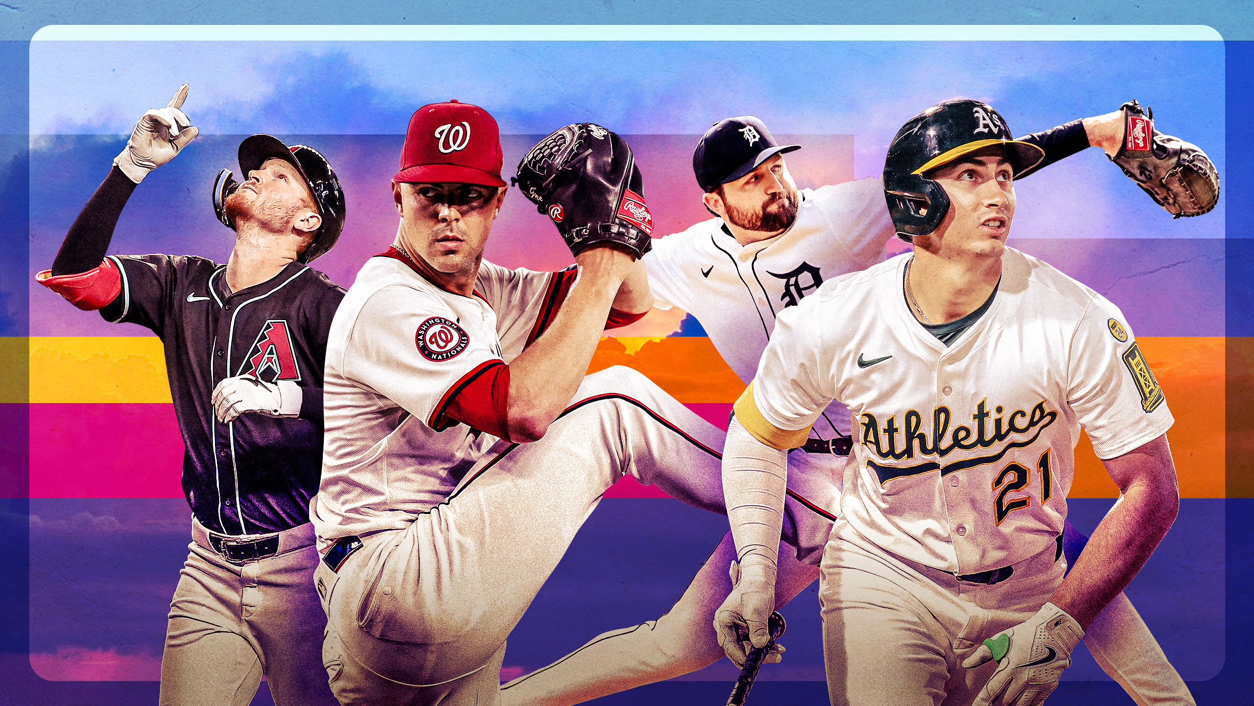 Pavin Smith, MacKenzie Gore, Casey Mize and Tyler Soderstrom