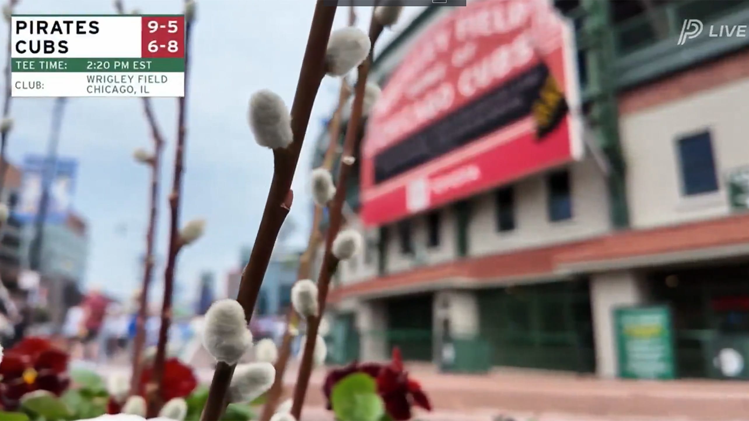 A screen shot from SportsNet Pittsburgh's Masters homage