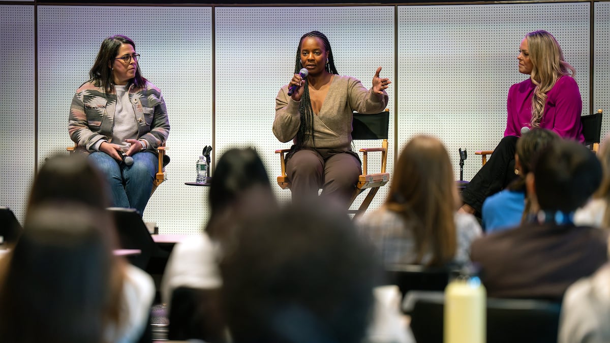 Panelists at MLB's National Girls & Women In Sports Day program