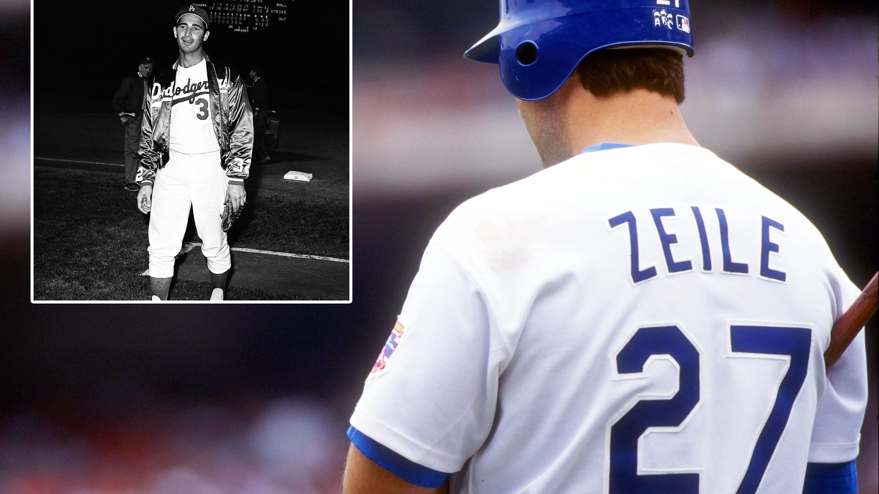Images of Sandy Koufax and Todd Zeile
