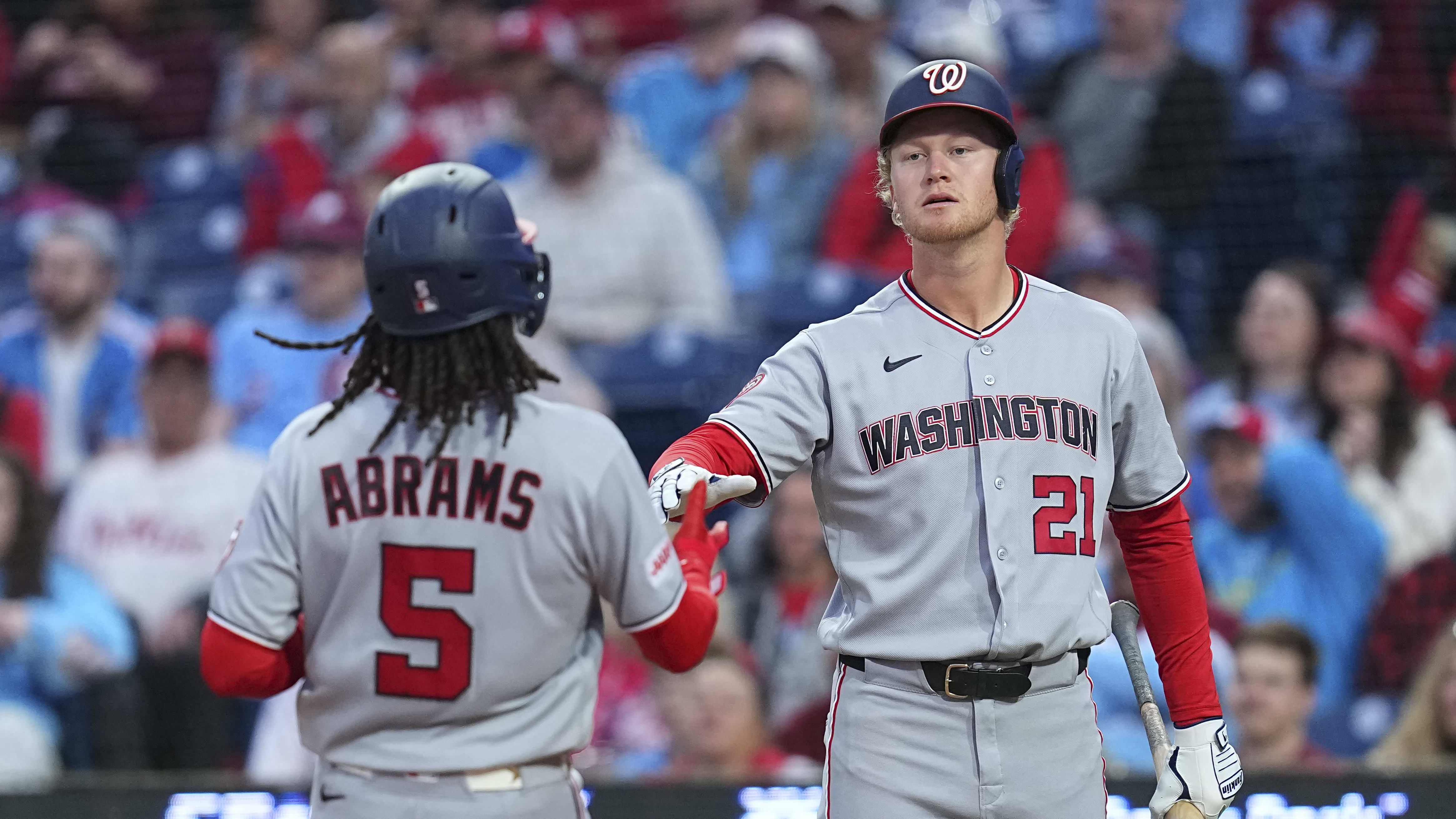 Joey Wiemer greets CJ Abrams