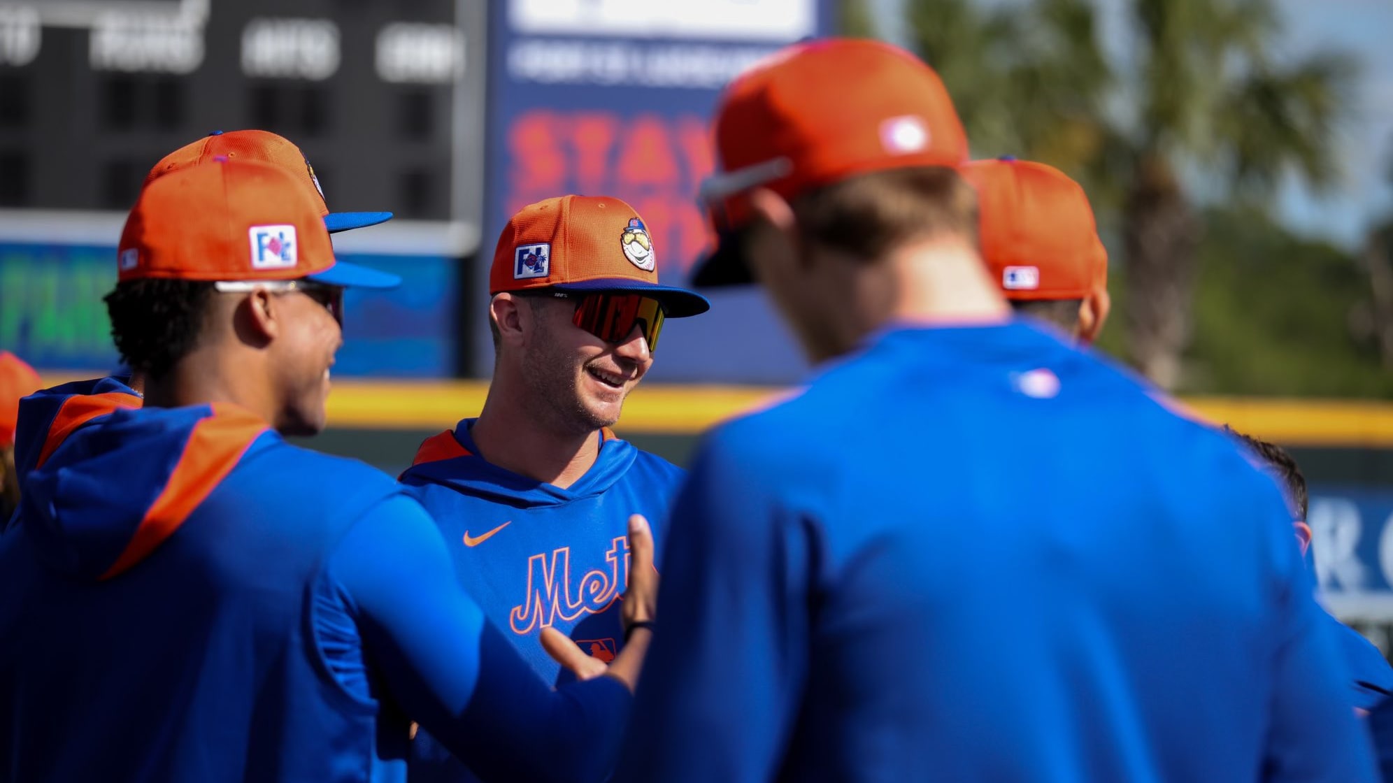 Pete Alonso is all smiles back in Mets camp