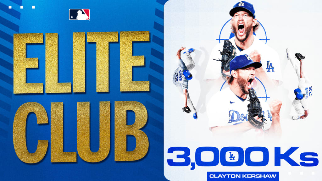 Clayton Kershaw joins 3,000 strikeout club