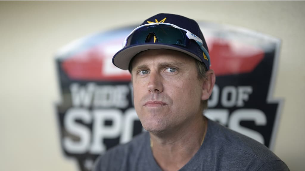New Rays third-base coach Brady Williams at spring training (Credit: AP Photos)