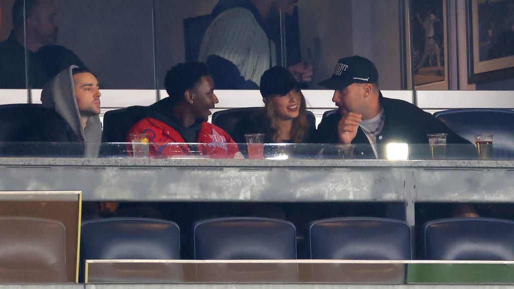 Taylor Swift and Travis Kelce attend Game 1 of ALCS