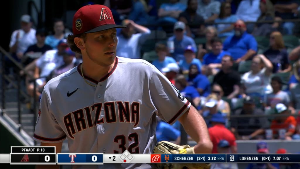 D-backs' Brandon Pfaadt chased by Rangers in MLB debut