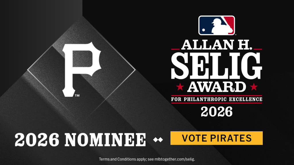 MLB.com editorial image for Pittsburgh Pirates: Pirates Charities receives Allan H. Selig Award nomination
