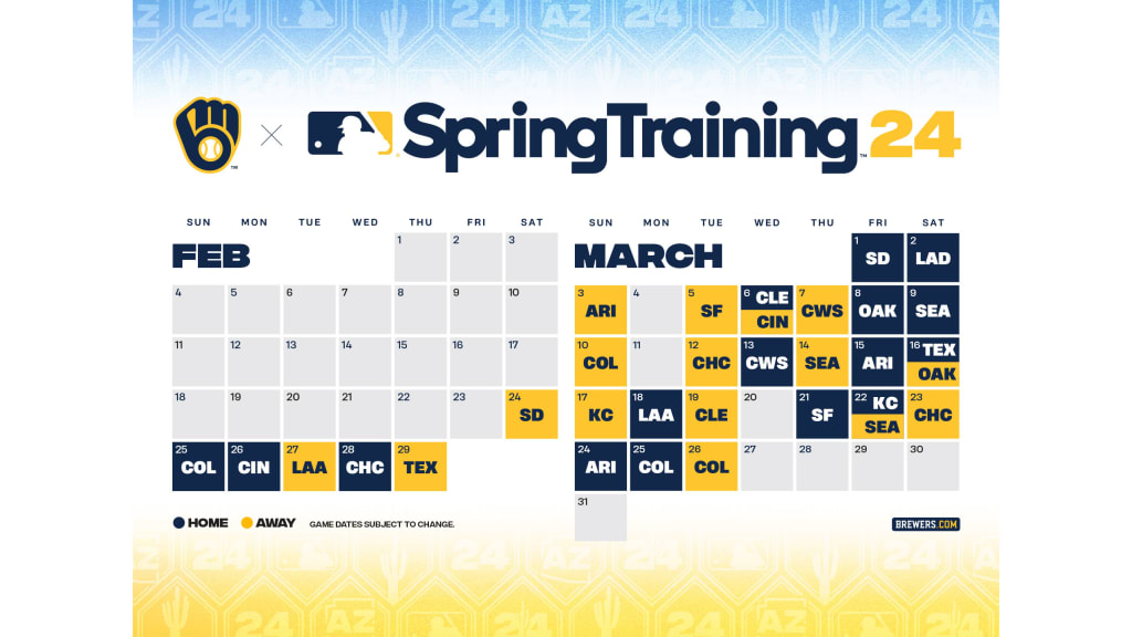 Brewers reveal 2023 regular season schedule - with a new twist