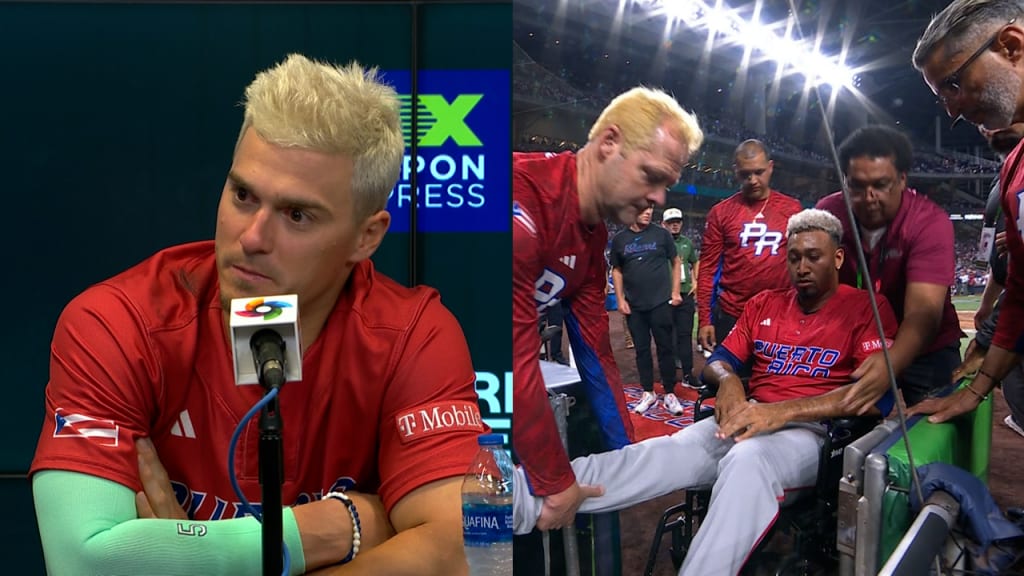 Oh, No! Edwin Díaz Hurt Himself Celebrating Team Puerto Rico's WBC Win and  Was Taken off in a Wheelchair (UPDATE: Out for the Year) - Bleacher Nation