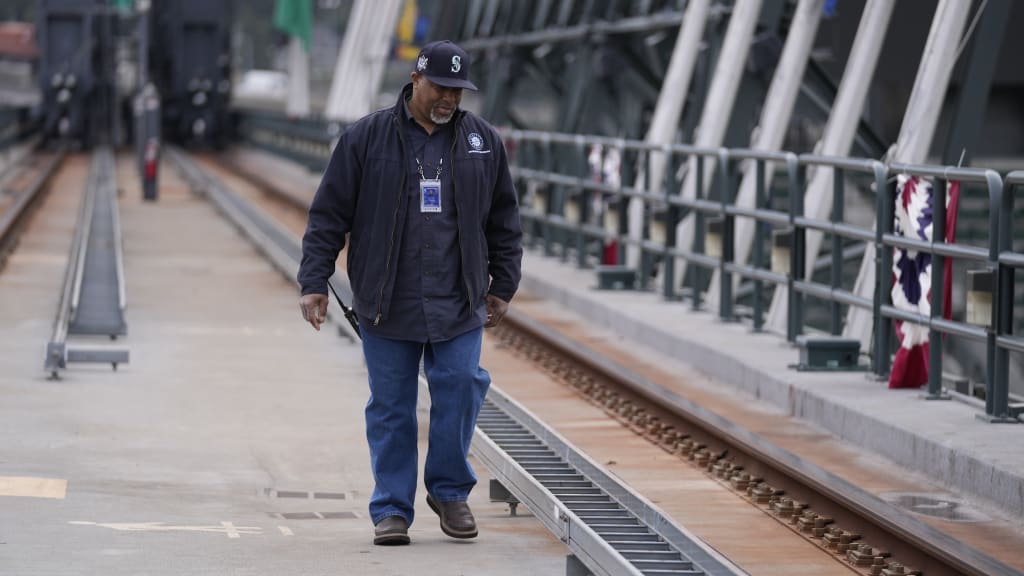Vance Akres’ pregame preparation includes monitoring the north and south track runways for debris. (Credit: Ben VanHouten)