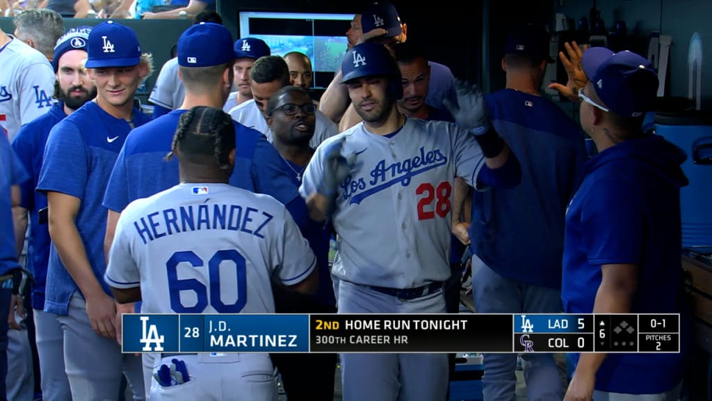 La Dodgers J D Martinez 300 Career Home Runs Shirt