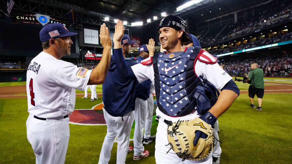 While catching for Team USA in this year’s World Baseball Classic was an amazing opportunity, Higashioka had to deal with the unusual sensation of feeling both elated and crestfallen on a baseball field in March.