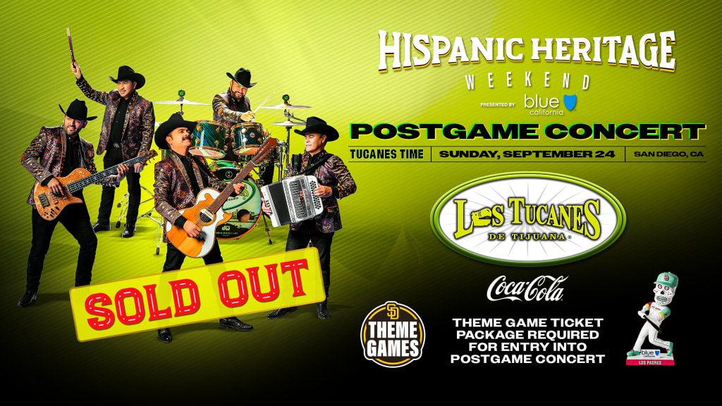 San Diego Padres on X: Hispanic Heritage Weekend is just around the  corner! Join us at @PetcoPark September 24-26 for postgame fireworks,  concerts and more:   / X