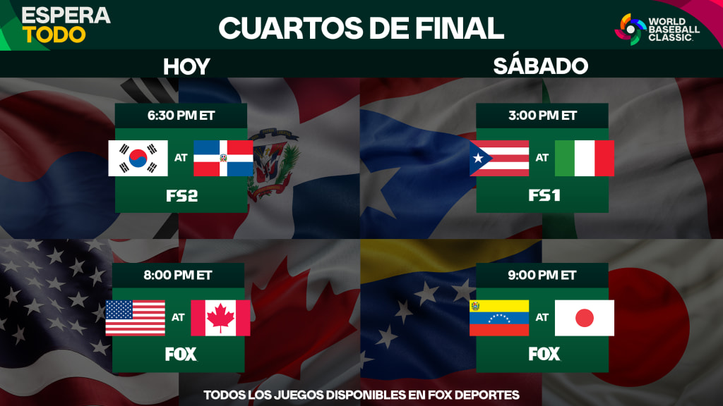 EN VIVO: Mira los juegos del Clásico Mundial