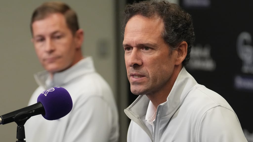 MLB.com editorial image for Colorado Rockies: What's next for Rockies? DePodesta lays out offseason priorities