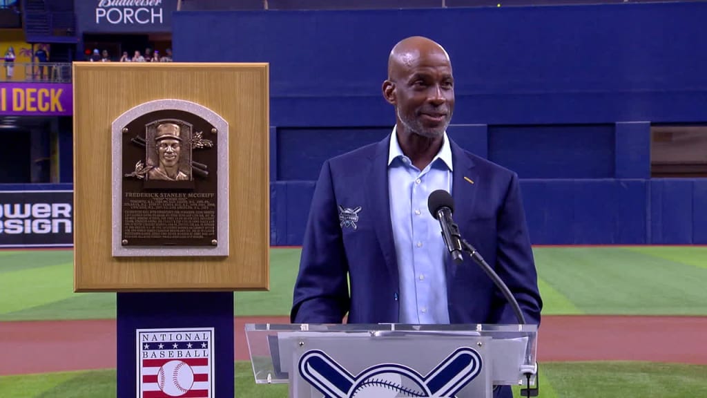 Fred McGriff is inducted into the Rays Hall of Fame 