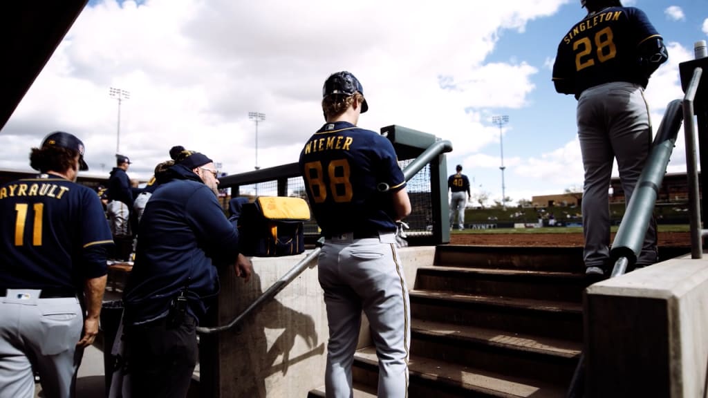 Garrett Mitchell on first few Big League games and being diabetic  Garrett  Mitchell joined Ryan Braun as the only Brewers players to record their  first HR and SB in the same