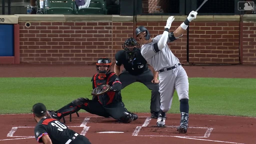 Judge's first at-bat in return