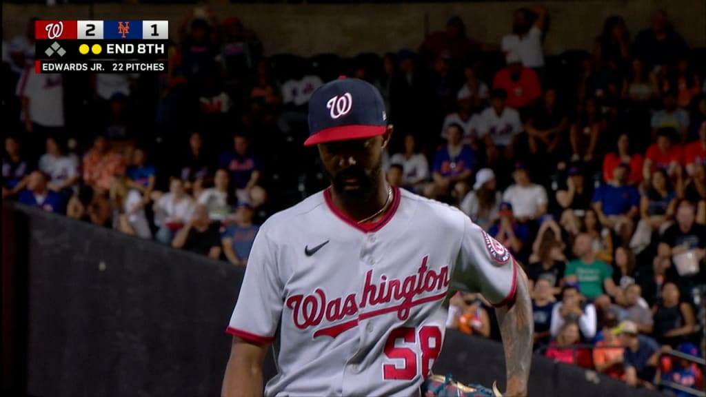 This is a 2023 photo of Carl Edwards Jr. of the Washington Nationals  baseball team. This image reflects the Nationals active roster as of  Friday, Feb. 24, 2023, when this image was