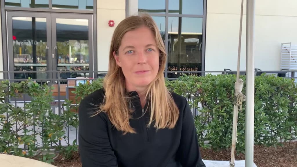 Sara Goodrum is in her first season as the Marlins' director of special projects.