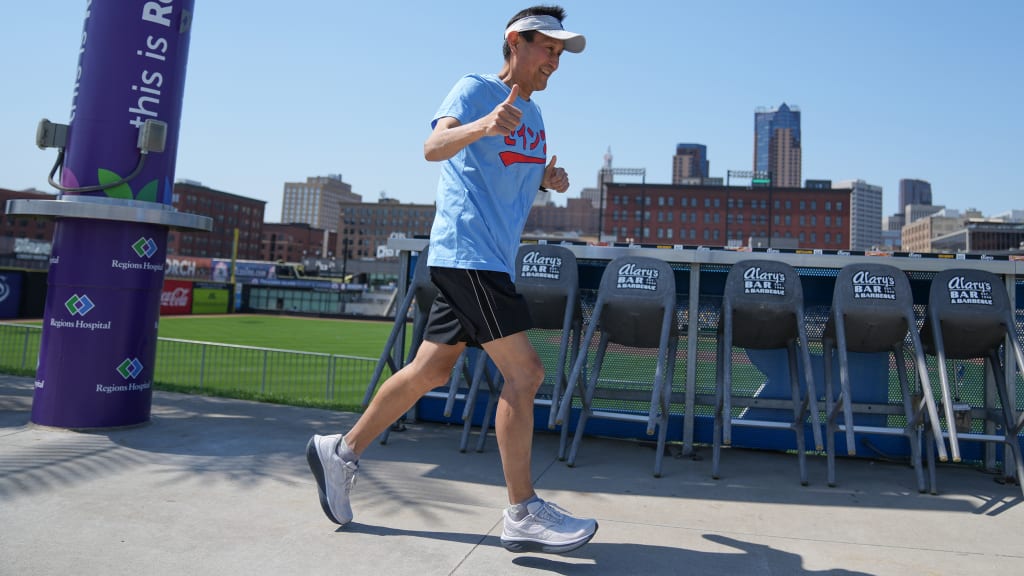 Meet the man who ran a marathon in the middle of a baseball game