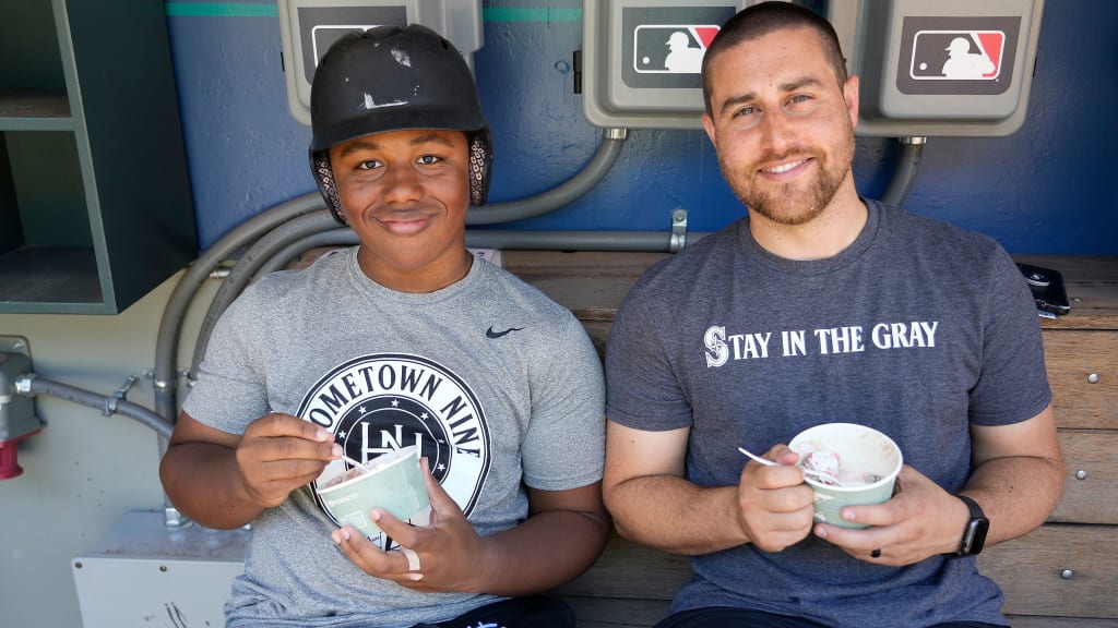 Juan Rodríguez with Hometown Nine mentee Noah Broussard.
