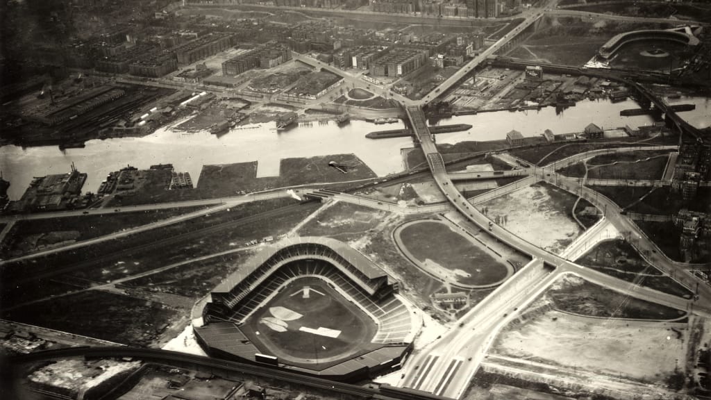 Grand Opening of Old Yankee Stadium April 18 1923 Women's V-Neck