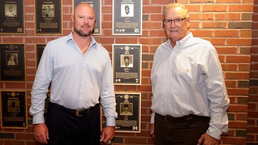 MLB.com editorial image for Chicago Cubs: Lester, Davis take special place in Cubs Hall of Fame