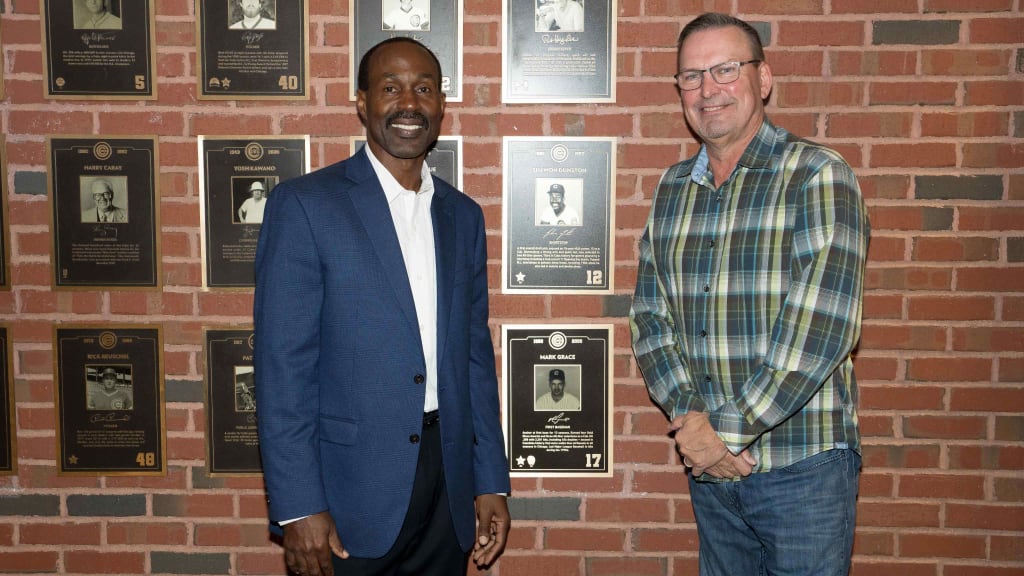 Dunston, Grace appreciate entering Cubs Hall of Fame together