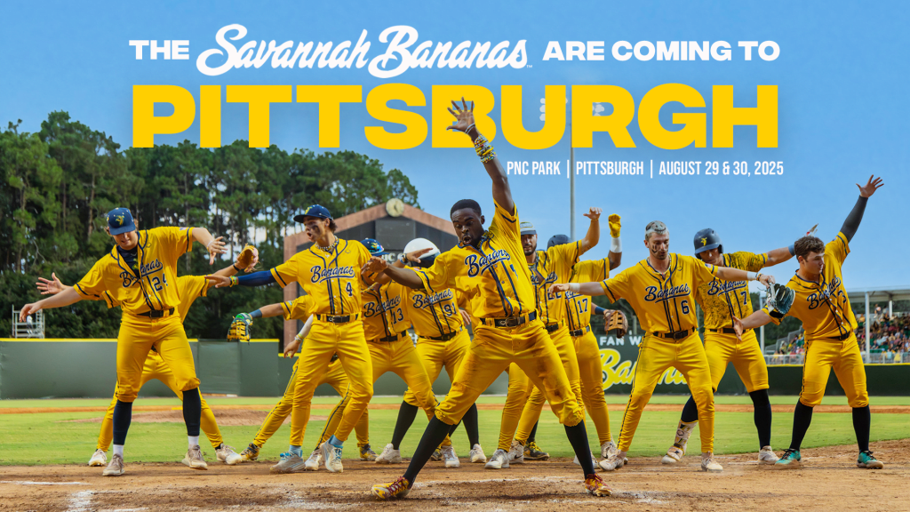 Savannah Bananas mascot entertaining fans at a game in 2025