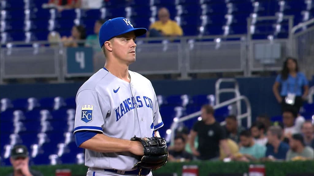 Zack Greinke strikes out three
