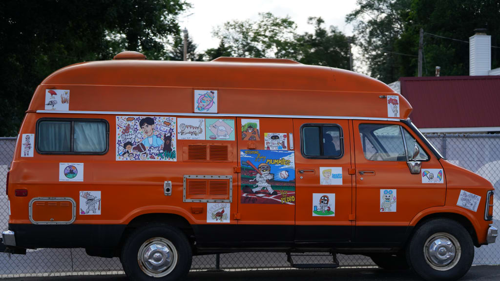 A reinterpretation of Uncle Rico's van.