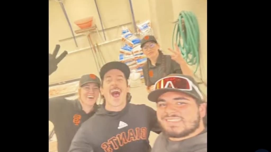 Grounds keeper team for the San Francisco Giants (Credit: Tiktok)
