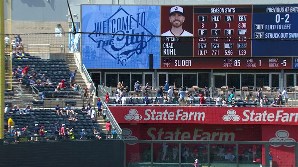 Kansas City Royals' Edward Olivares hits 452-foot home run so hard he  breaks the scoreboard