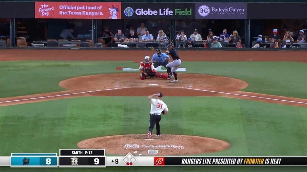 Corey Seager first Globe Life Field home run with Rangers