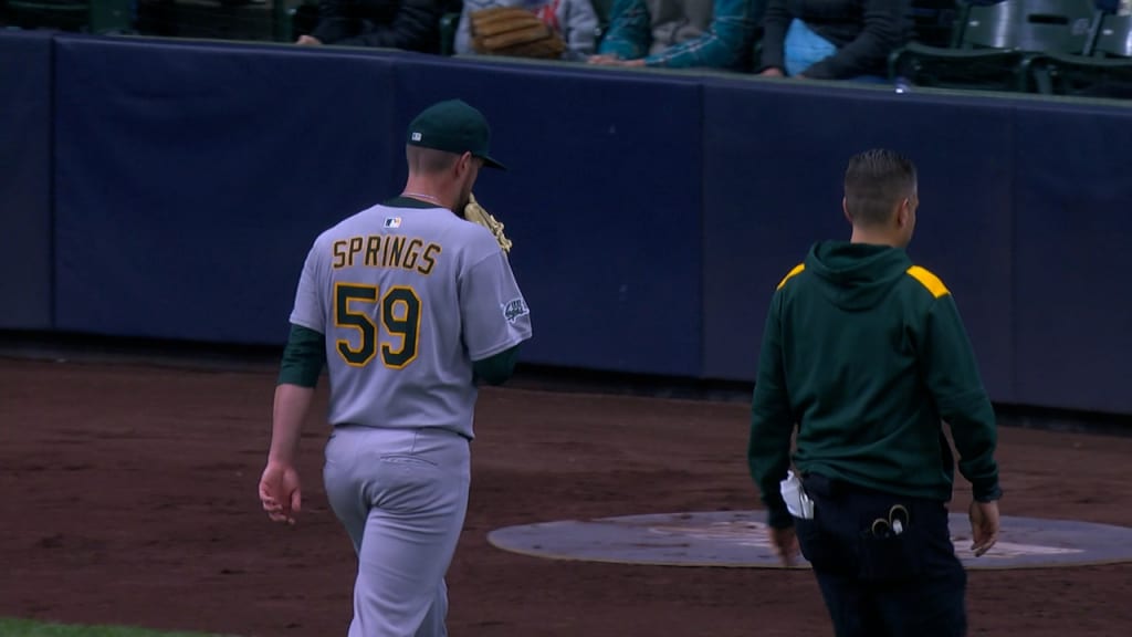 Jeffrey Springs leaves game with injury in the 3rd