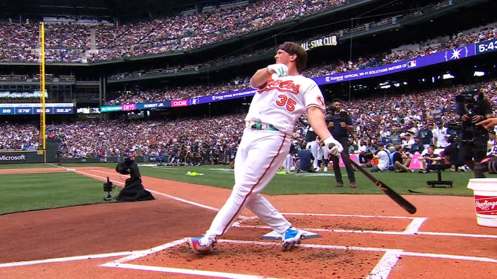 Adley Rutschman HR derby video: Orioles catcher crushes HRs from both sides  of plate at Home Run Derby [VIDEO] - DraftKings Network